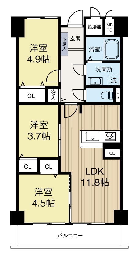 西宮グリーンマンション　1号棟