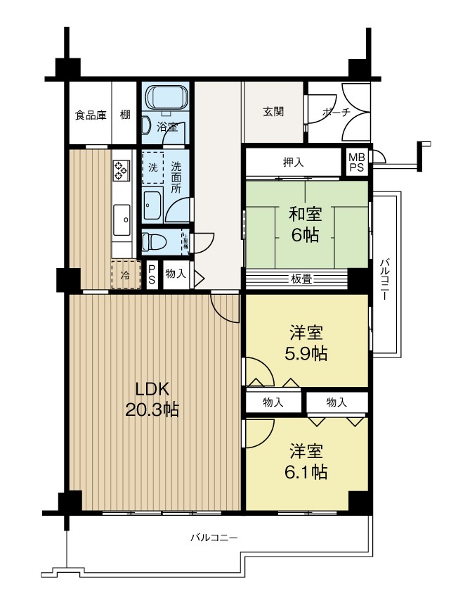 日商岩井芦屋ガーデンヒルズA棟