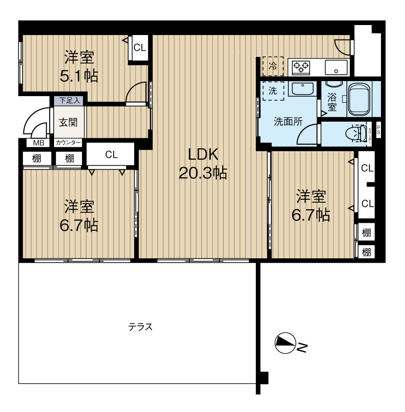 進和苦楽園アーバンライフB棟