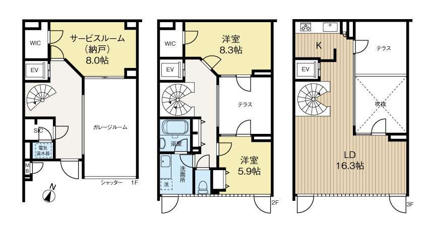 サンクタスコート芦屋バーティカル・ヴィラ棟D